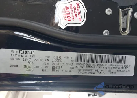 2020 Jeep Compass Trailhawk 4X4 z USA, uszkodzony, nr VIN 3C4NJDDB3LT170463